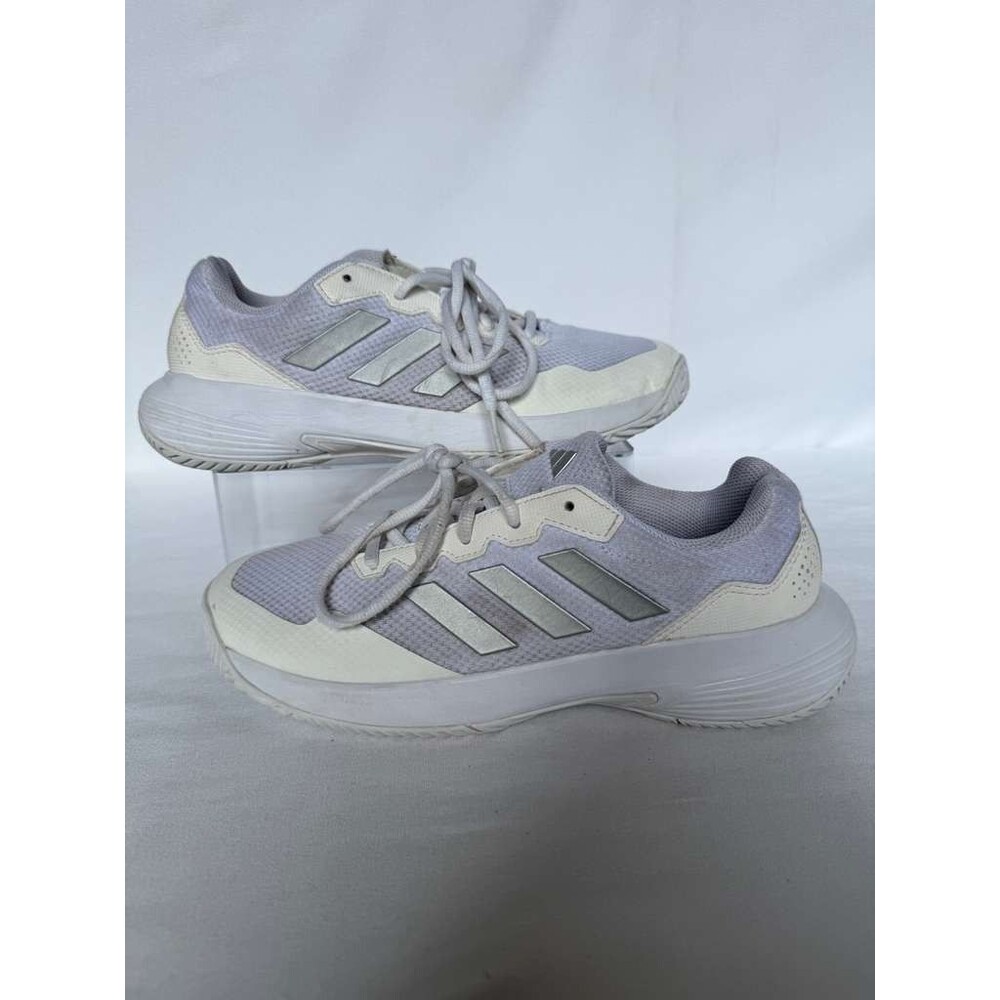 Adidas Gamecourt 2 Tennis Shoes Women’s 8 White Silver